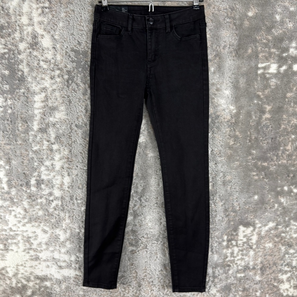 Armani‎ Exchange Size 25 Super Skinny Stretch Denim Jeans Black Women